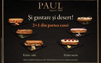 Brutăriile Paul introduc sortimente noi de eclere dulci şi sărate