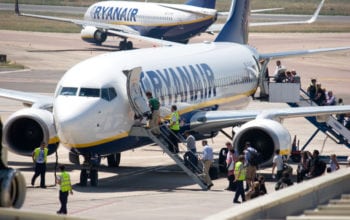 Traficul Ryanair, în creştere
